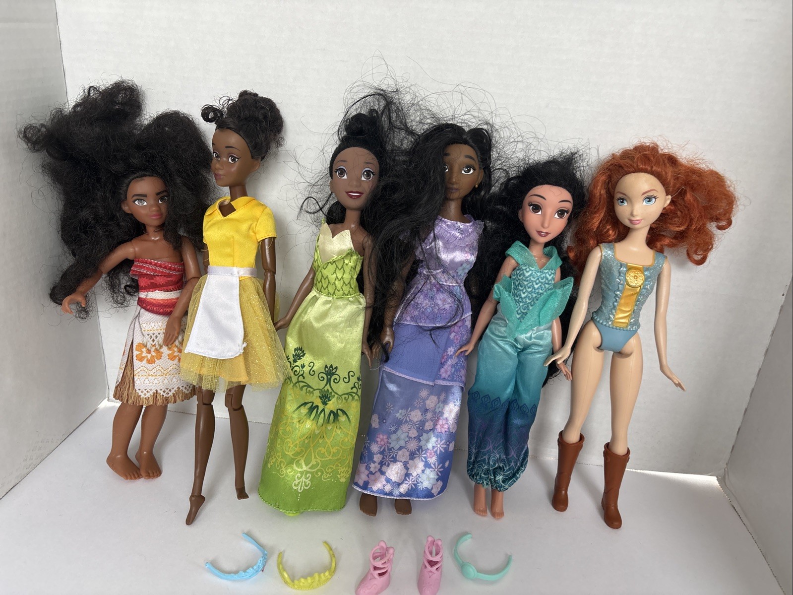 Moana Tiana Merida Jasmine Isabela Played With