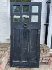 Reclaimed old studded cottage external front door - H 2120mm x W988mm x D47mm