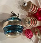 6 Vintage Shiny Brite Christmas Ornaments Lantern - Christmas Greetings - Grapes — photo 3