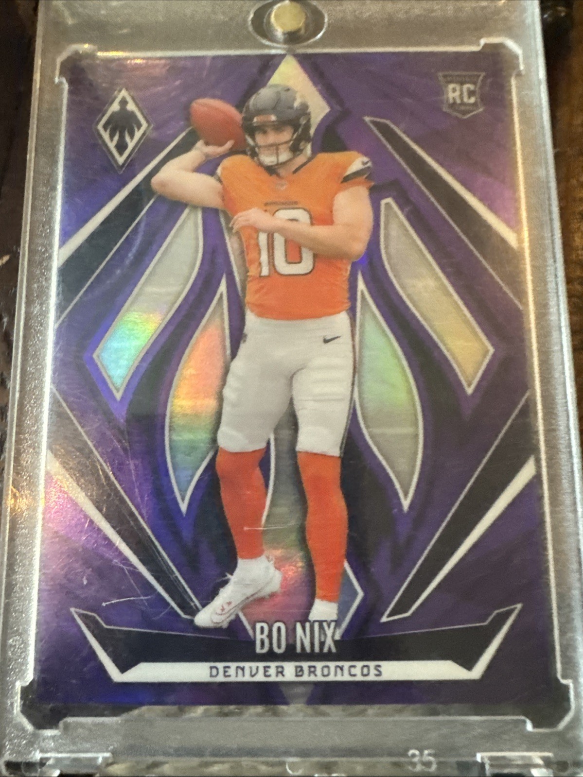 2024 Panini Phoenix - Rookies Bo Nix #159 Purple (RC)