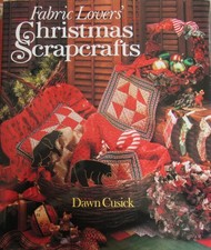 VTG Fabric Lovers' Christmas Scrap Crafts Holiday Quilt Sewing 38 Patterns Book