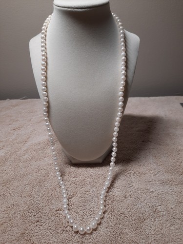 Akoya pearls 8 mm 30 in opera lenth pearl strand with 14k clasp