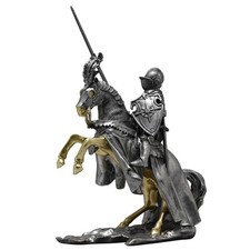 Ritter auf Pferd Statue Metall-Finish Ritter Statue mit Tischplatte