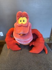 Mattel Disney's Little Mermaid Sebastian Crab 24" Large Plush Vintage