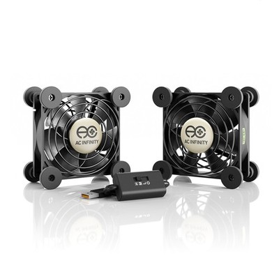 for Receiver DVR Computer Cabinets MULTIFAN S5 Quiet Dual 80mm USB Cooling Fan