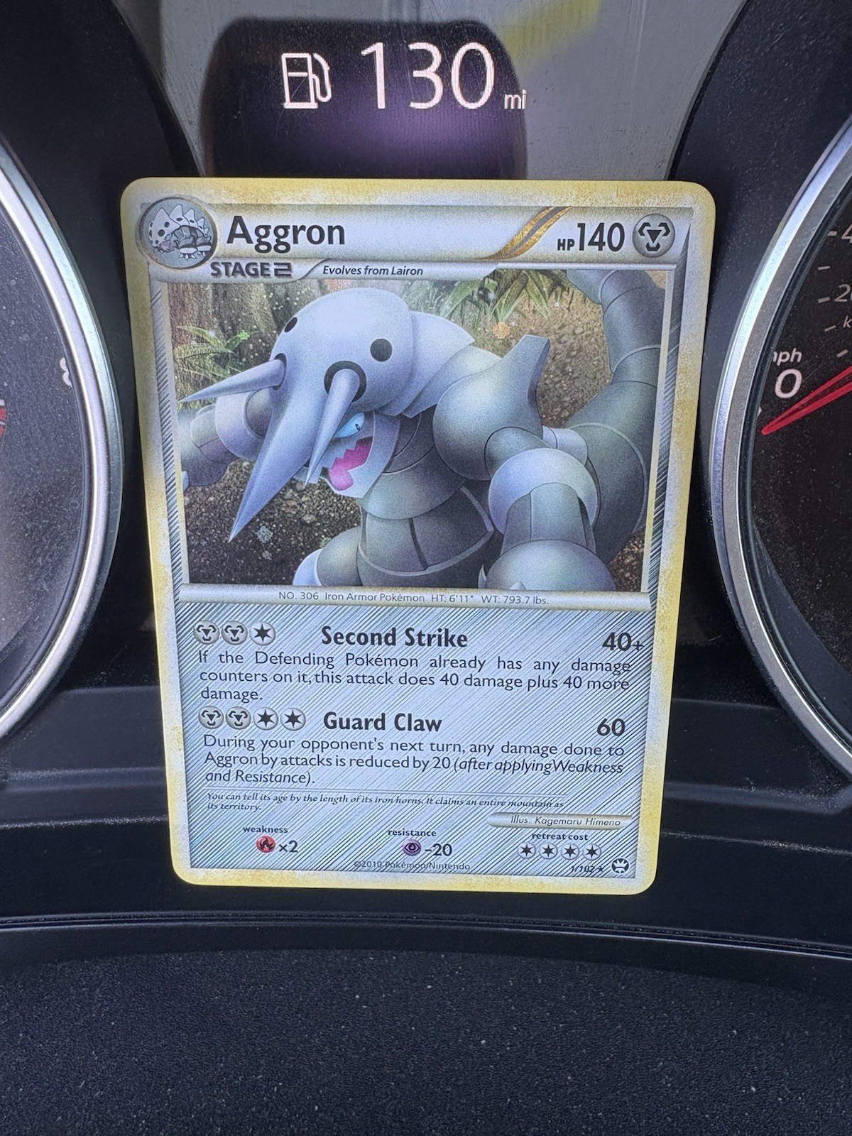 Aggron Triumphant 1/102 Holo Rare NM Pokemon TCG - nnn’s PC Takes A Hit :’(