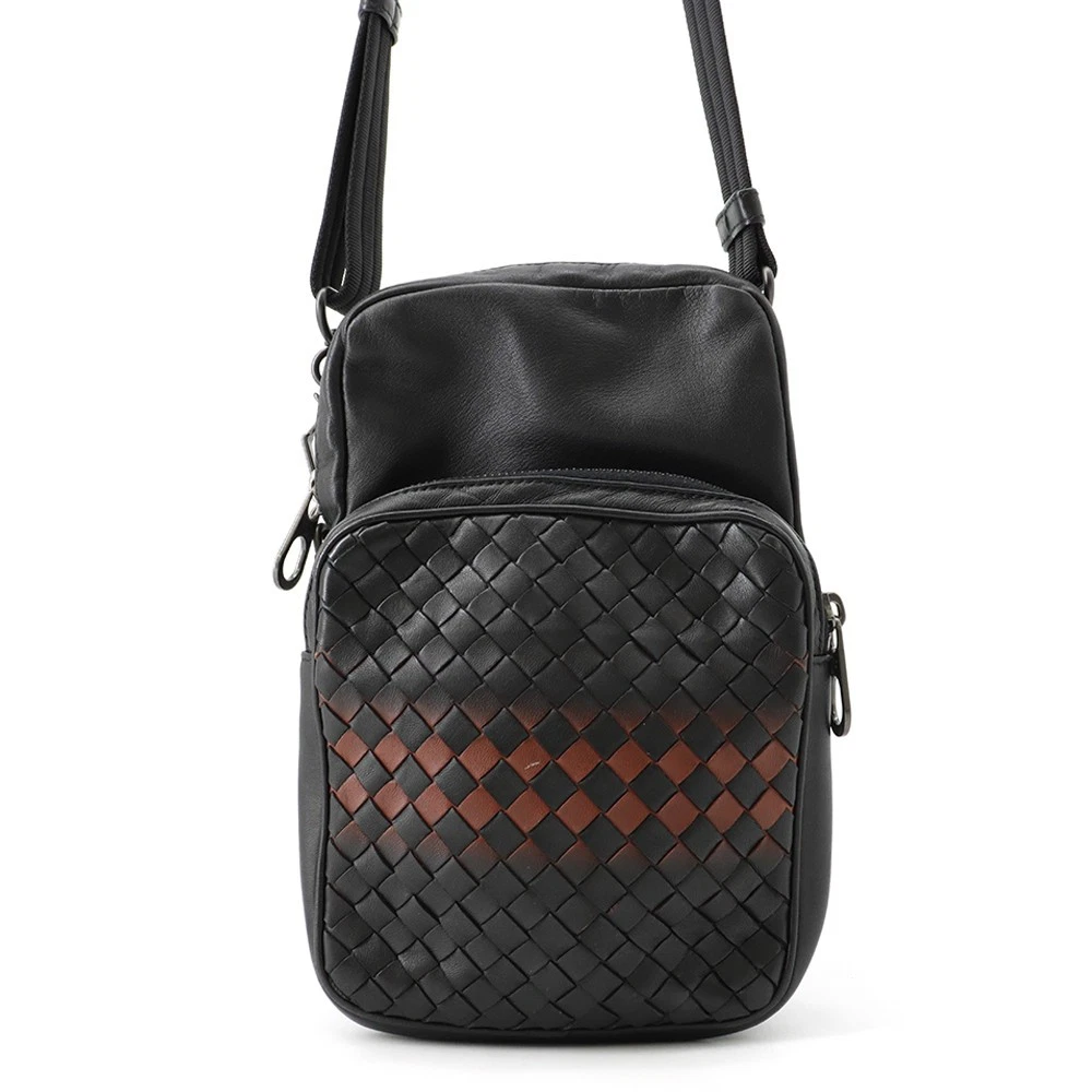Bottega Veneta — Bottega Veneta INTRECCIATO Shoulder Bag Leather Black