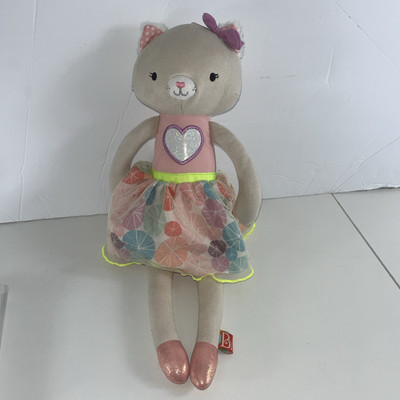 B Softies Cali Cat Tippy Toes Kitty Doll 14  Maison Battat Stuffed Animal Toy