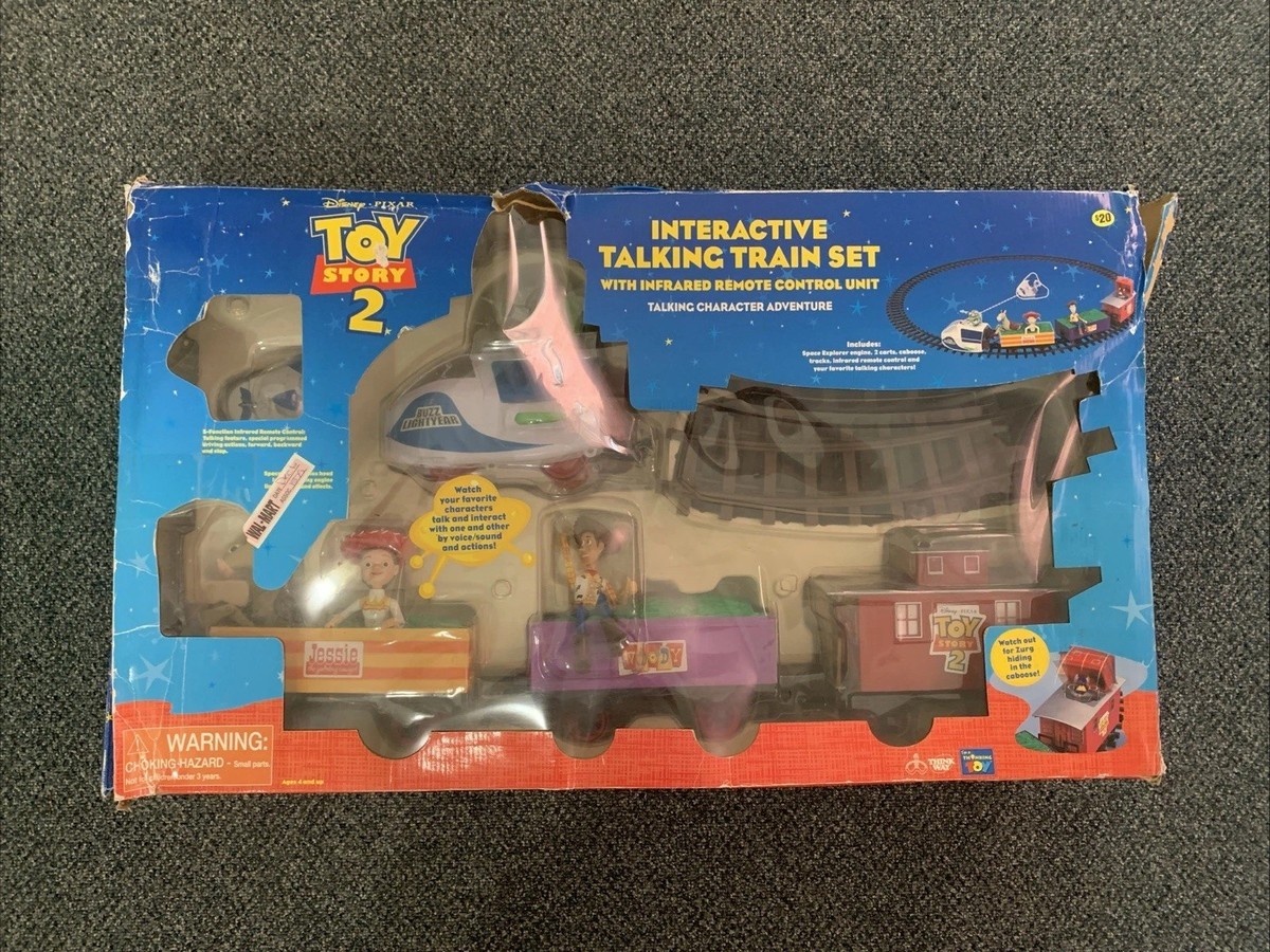 トイ・ストーリー2 インタラクティブトレインセット Toy Story 2 Interactive Talking Thinkway Train Set- Open Box-See