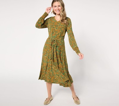 Studio Park Women's Petite Dress PM X Jane Treacy Faux Wrap Multi-colored