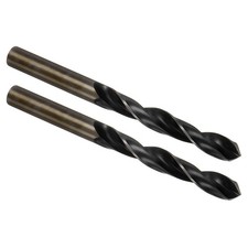 2PCS 13mm Twist Drill Straight High-Speed Steel Titanium Nitride Coated