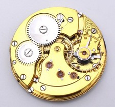 Präzision Taschenuhrwerk 40,5mm mit Zifferblatt und Zeigern Unruhwelle intakt