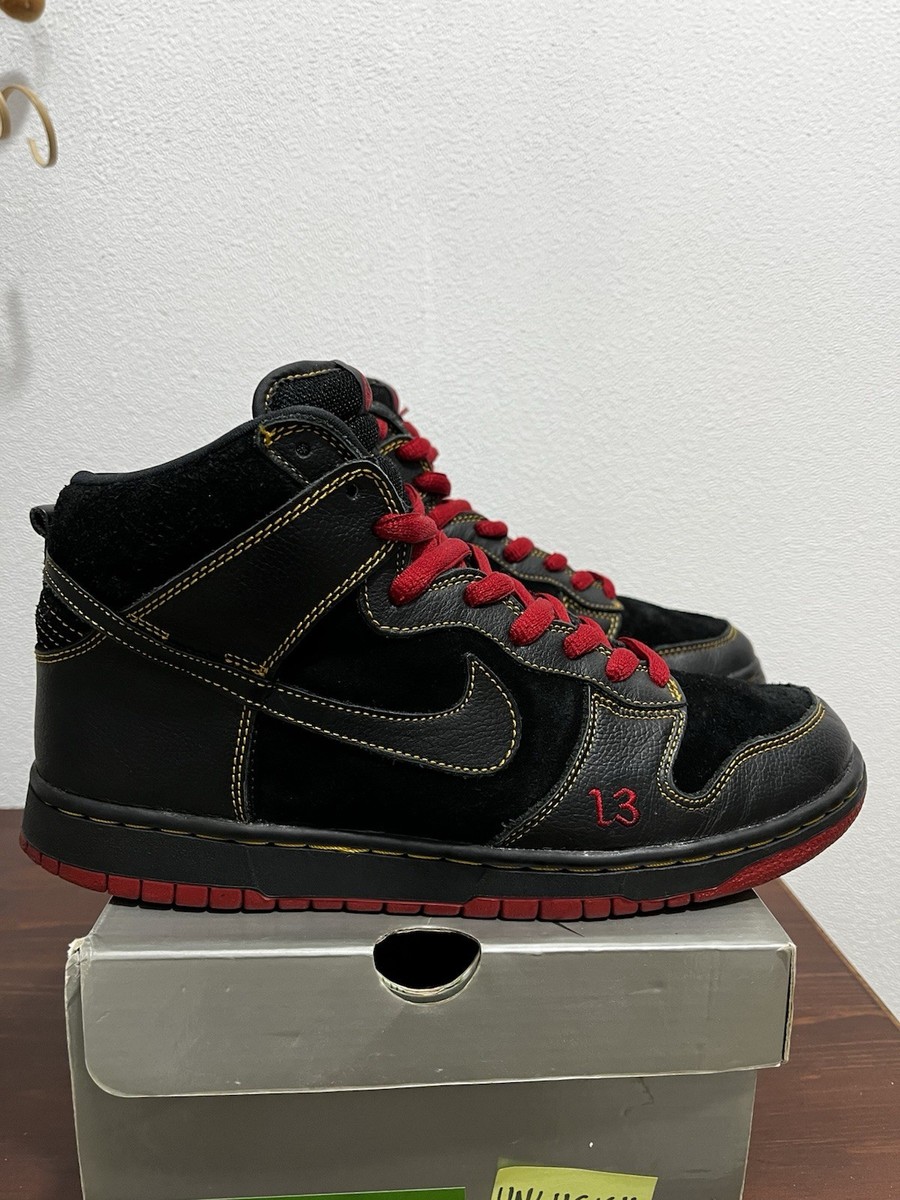 2004 Nike SB Dunk High Pro SB Unlucky 13 305050-001 Size 10 | eBay