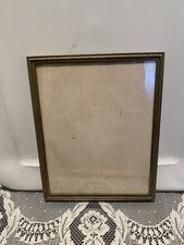    Vintage Ornate Gold Metal Picture Photo Frame 8X10 Easel Mid Century 1960  s