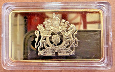 Gold plated queen elizibeth block