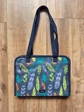 Thirty One Gifts Get Creative Caddy Falling Feathers Print Organizer Tote