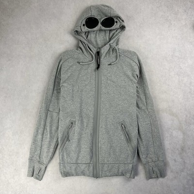 CP Company Full Zip Goggle Hoodie Grey Jumper Small Sweatshirt Jacket 6207