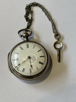 Georgische Paar Gehäuse Silber Fusee Taschenuhr