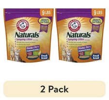  2 pack ARM  HAMMER Naturals Clumping Cat Litter With Corn Fibers