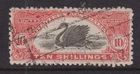 W A  1911 10/- LONGSWAN revenue **INVERTED  WMK W6** p11 Dzelme 101D Cat $125 FU