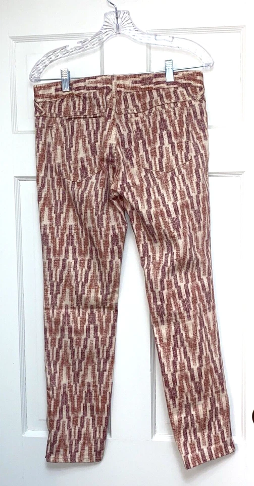 Free People Size 29 Women's Jeans White Pink Purple Foto 3 de 4