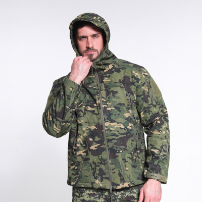 Camo Waterproof Softshell Jacket Outdoor Men's Tactical Military