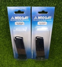 LOT (2) Mec-Gar 1911 Officer / Compact 9mm 8 Round Magazine, Blued - MGCGOV9LCB