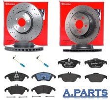 BREMBO BREMSENSATZ VORNE HINTEN &Oslash;322 &Oslash;300mm MIT WK MERCEDES C KLASSE W204 S204
