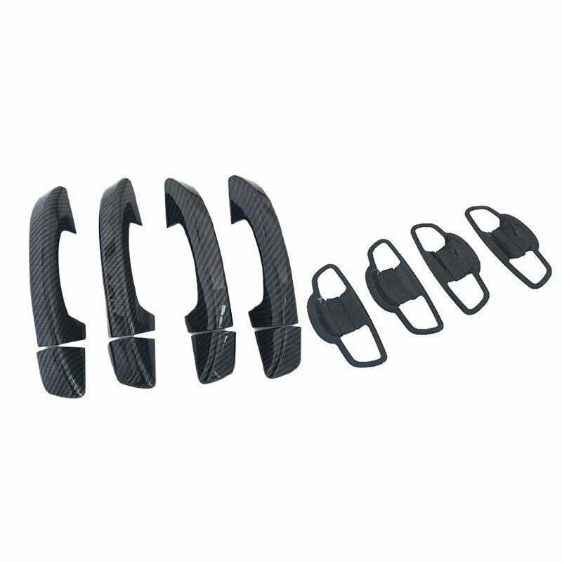 Para Volkswagen Golf MK6 2010-2013 Fibra de Carbono Puerta Tazón Taza Manija Cubierta Tapiz Foto 2 de 4