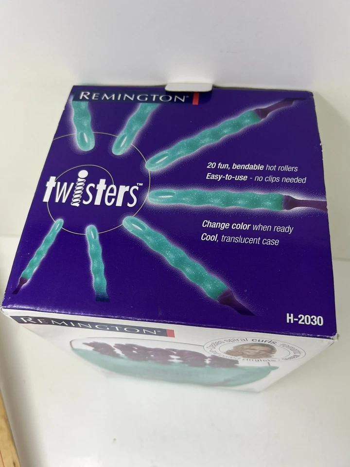 Juego de 20 rizadores de cabello REMINGTON TWISTERS gel flexible PROBADO USADO EN EXCELENTE ESTADO Foto 4 de 4