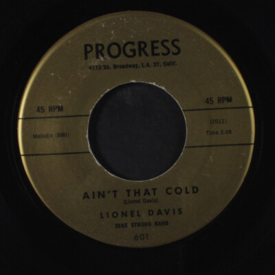 Lionel Davis: Ain'T Das Kalt / die Größte Treasure Progress 7 '' Einzel 45 RPM
