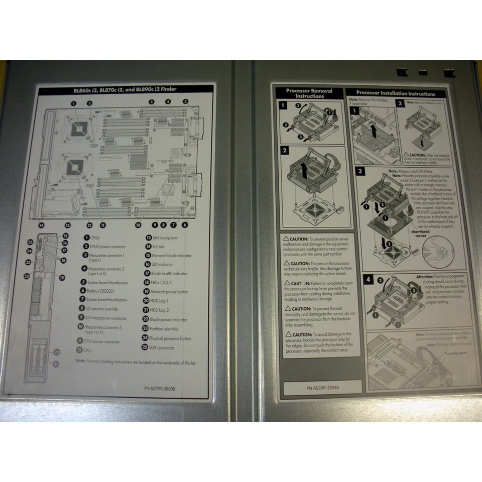 AD399A HP Integrity BL860c i2 Blade Server 2x 1.6GHz QC 9340 16GB - Image 3 of 3