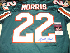 MERCURY MORRIS  MIAMI DOLPHINS JSA/COA SIGNED OFFICIAL LICENSED CHAMPION JERSEY