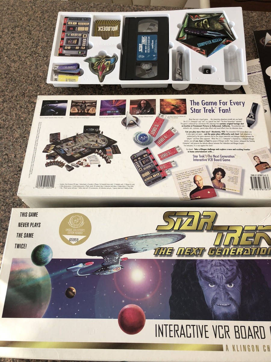 Vintage Star Trek :The Next Generation Interactive VCR Board