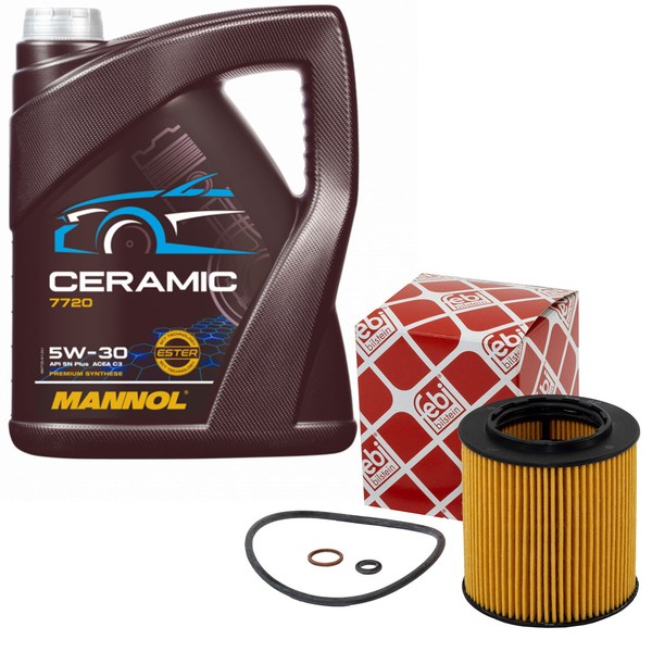 MotoröL Set 5W-30 5 Liter + ÖLfilter 36628 FüR BMW 3Er 320I 4Er 428I 5Er 528I X1-image