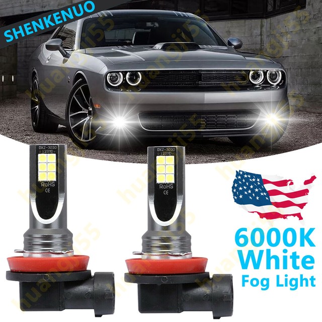 For Dodge Challenger Durango 20152018 2PC 6000K H11 H8 LED Fog Light