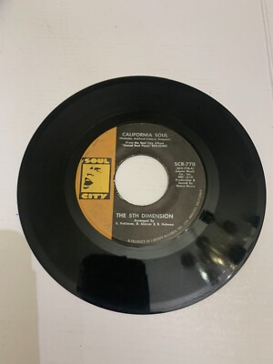 The 5th Dimension California Soul 45 Single Record SCR-770 Soul City Records