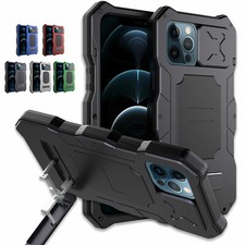 Shockproof Aluminum Waterproof Case Glass Screen For iPhone 15 Pro 13 Pro Max