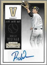 2015 Contenders College Ticket Autograph #37 Rhett Wiseman Rookie Vanderbilt RC