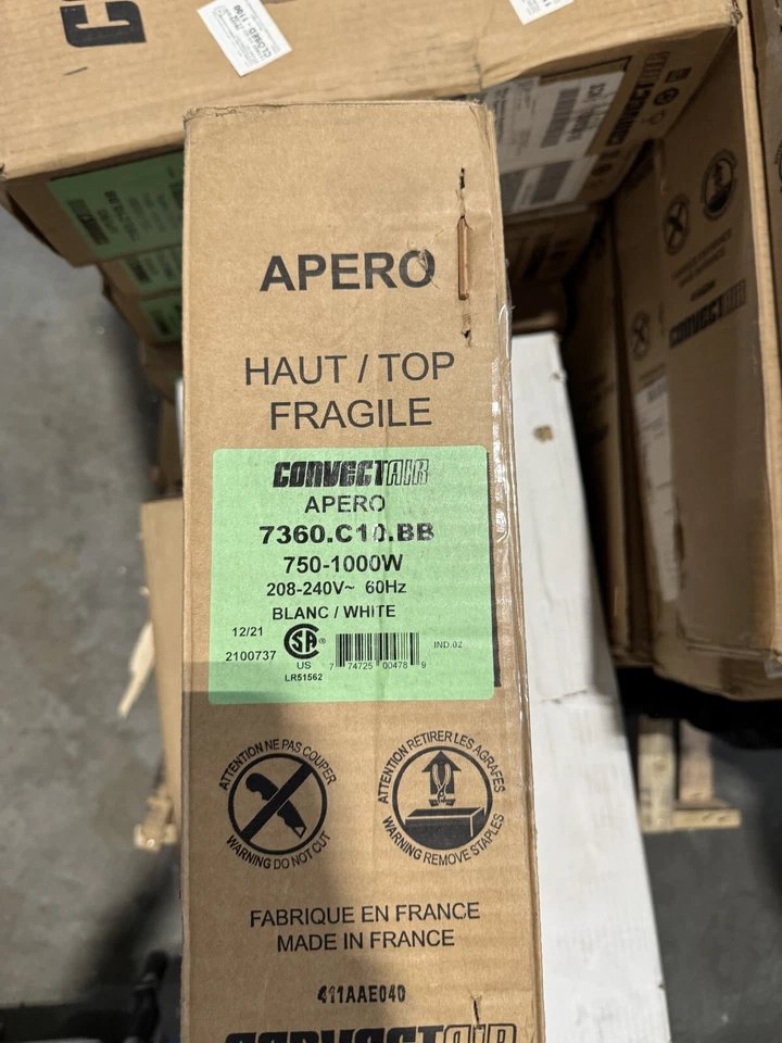 Calentador de espacio de montaje en superficie ConvectAir 7360-C10-BB blanco Foto 4 de 4