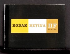 KODAK RETINA IIF ORIGINAL VINTAGE INSTRUCTION MANUAL IN ENGLISH.
