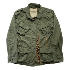 Denim & Supply Ralph Lauren Distressed Safari Jacket Military Parka Utility S