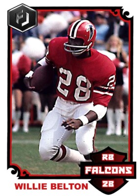 ACEO WILLIE BELTON ATLANTA FALCONS CUSTOM HAND MADE ART CARD 