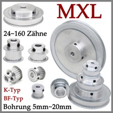 MXL Zahnriemenscheibe Riemenscheibe BF/K-Typ 24~160 Zähne Antriebsscheibe 5~20mm