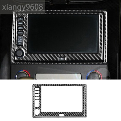 Carbon Fiber Center GPS Navigation Panel Cover For Chevrolet Corvette ...