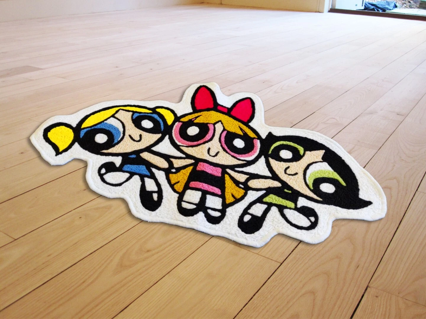 Powerpuff Girls Floor Mat Area Modern Accent Carpet Living Room Bedroom Rug