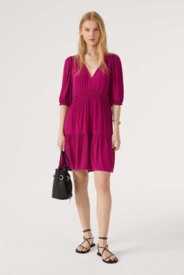 BASH Dark Pink Nola Summer Dress, size 1 (US size Small or 4) - NWT!