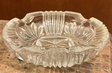 Vintage Crystal Ashtray 4in.