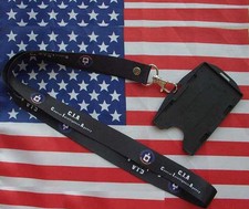 US Dept Of the Central Intelligence Agency CIA ID Card Holder Neck Chian Strap