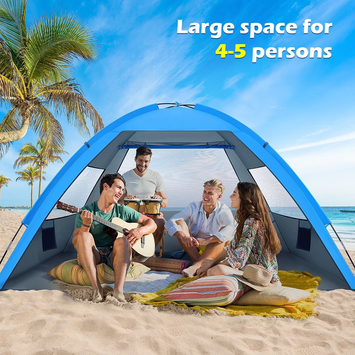 Large top beach tent